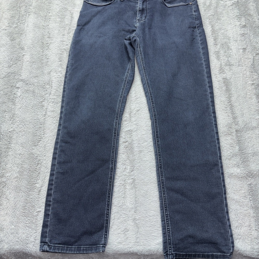 Perry Ellis Jeans Mens 32x30 Dark Wash Slim Fit‎ Denim 5 Pocket Straight Leg